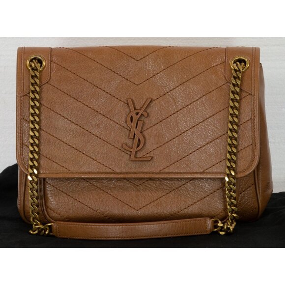 $3150 SAINT LAURENT NIKI MEDIUM IN VINTAGE LEATHER BAG - Picture 1 of 8